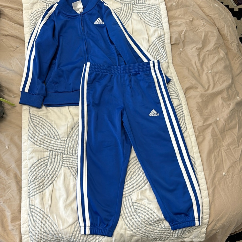Adidas 3T toddler Royal Blue track suit -Adorable